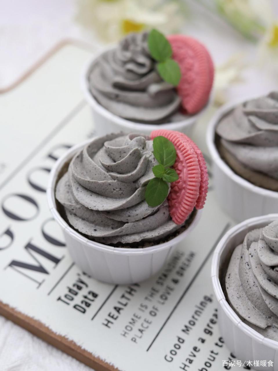 新手友好93养生黑芝麻奶油蛋糕,喷香喷香的 今天的下午茶7515是