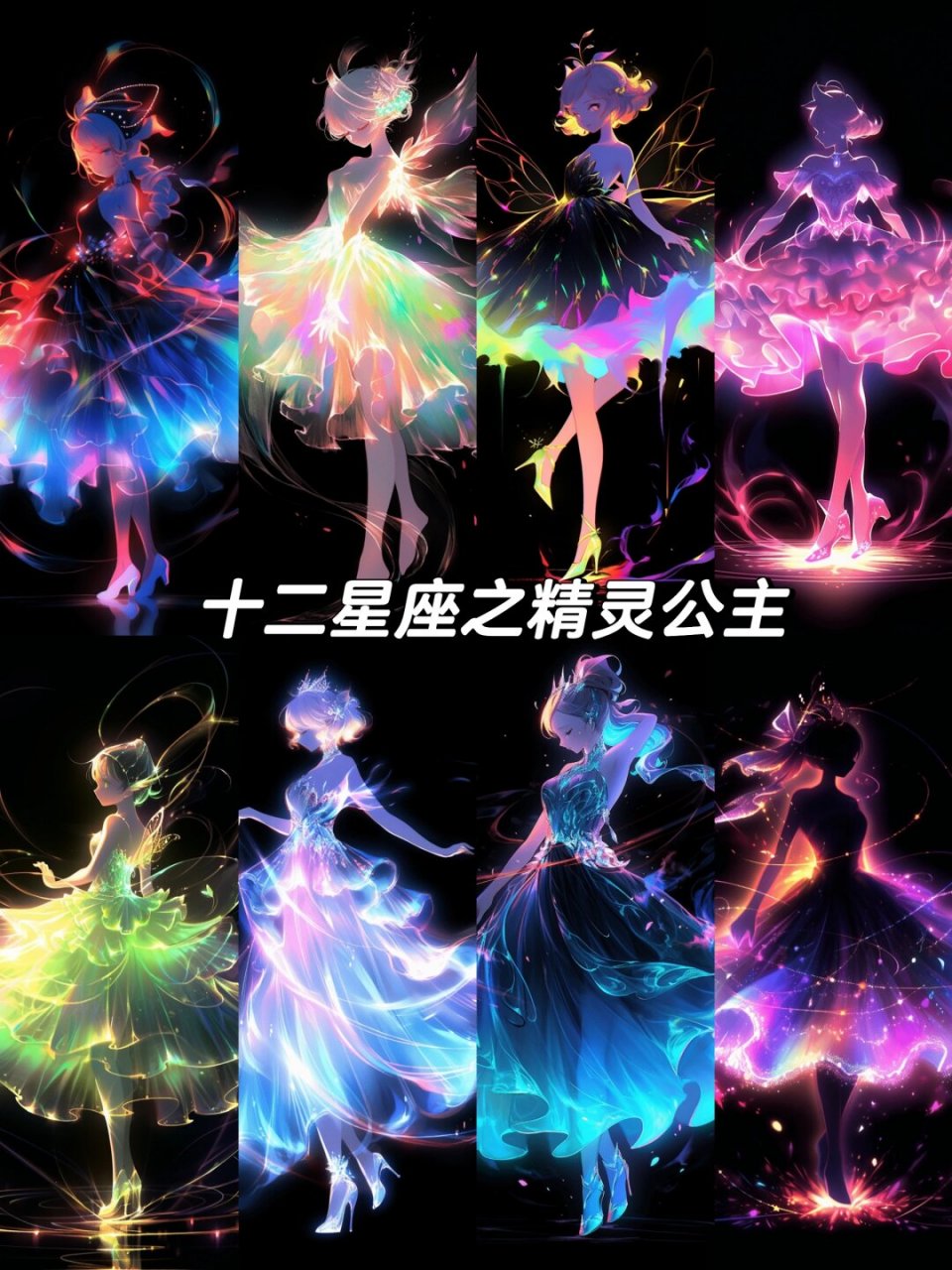 每个星座都有自己的特点,这款精灵公主裙的设计灵感来源于十二星座的