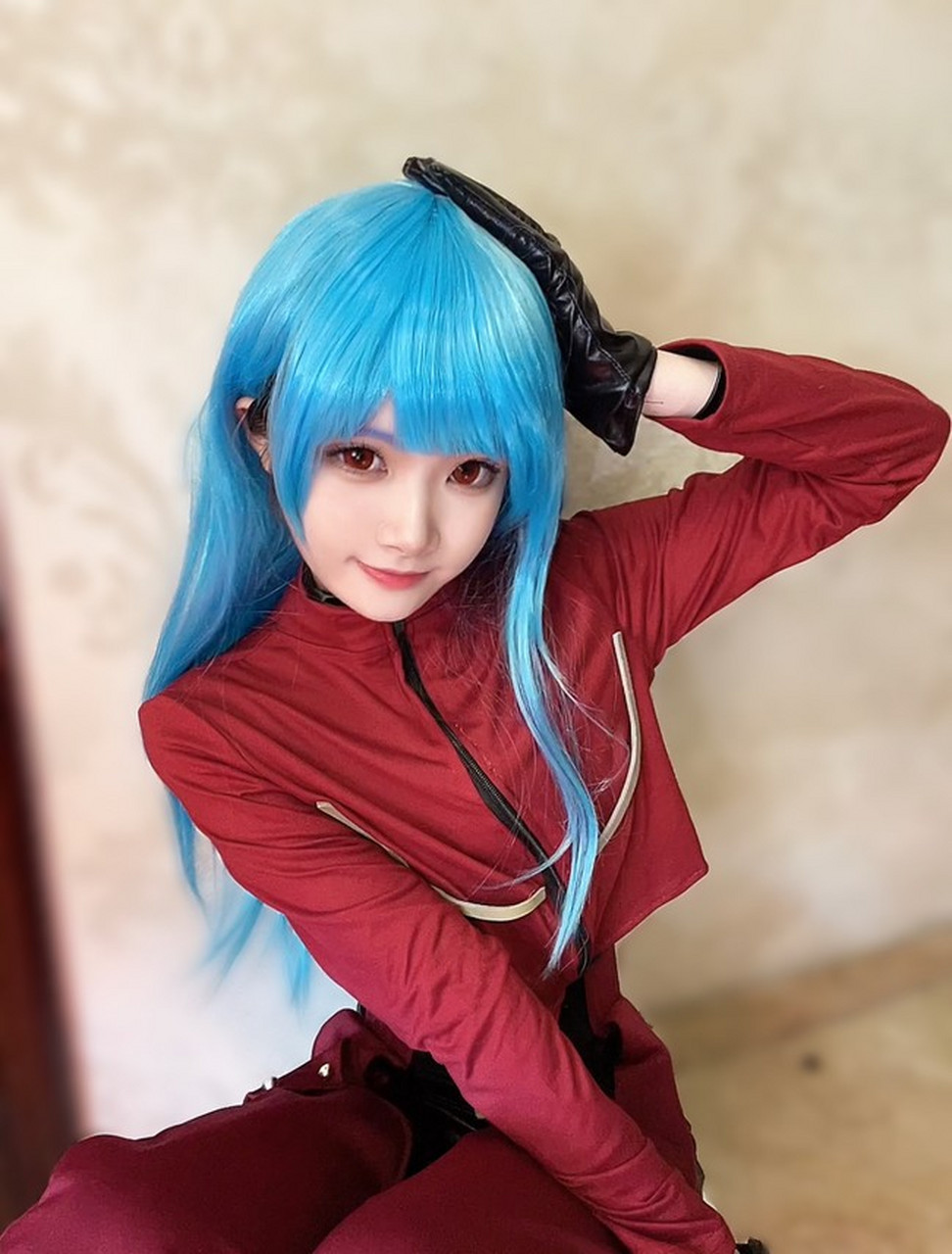 拳皇库拉cos,感觉自己帅萌帅萌滴