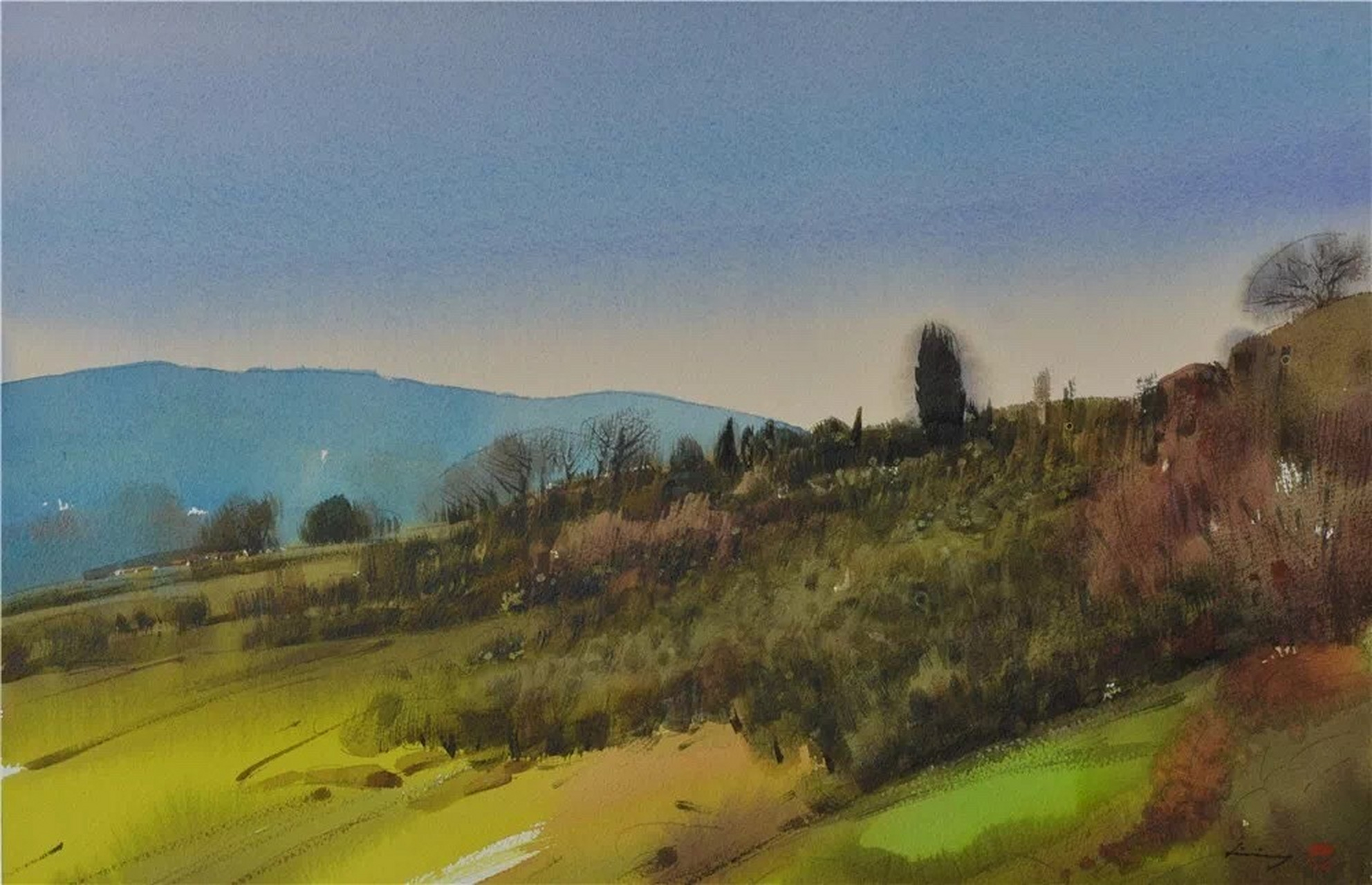 画家李宁的水彩画作品 #水彩画# #远伦分享