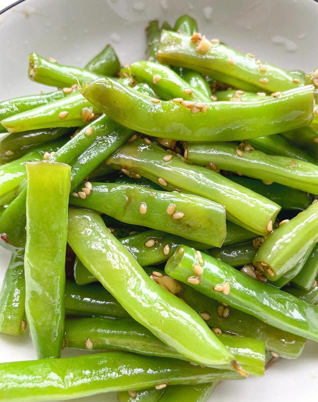 多少个晚上就靠它掉秤了,减脂神器||凉拌四季豆,不爱节食减肥的姊妹们