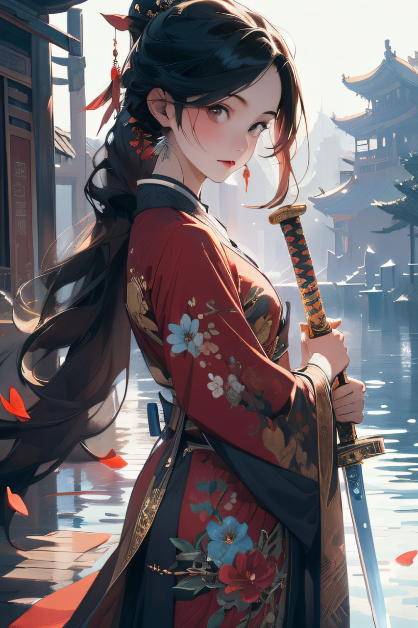 快看一束光#侠女# #二次元美女