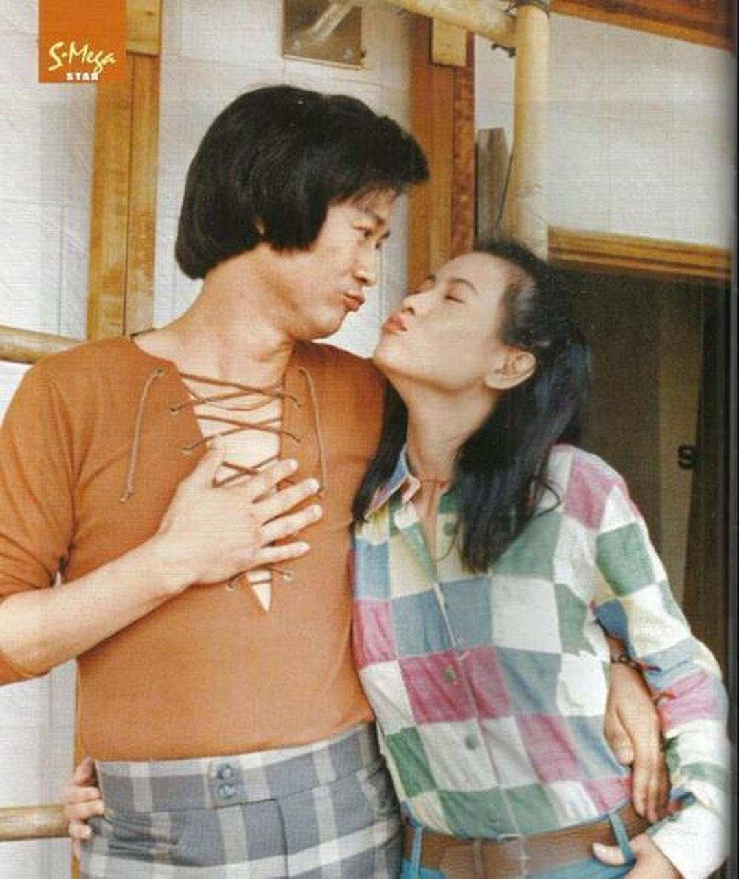 1992年,45岁的郑少秋和29岁的蓝洁瑛,郑少秋和赵雅芝cp感很强,不过和