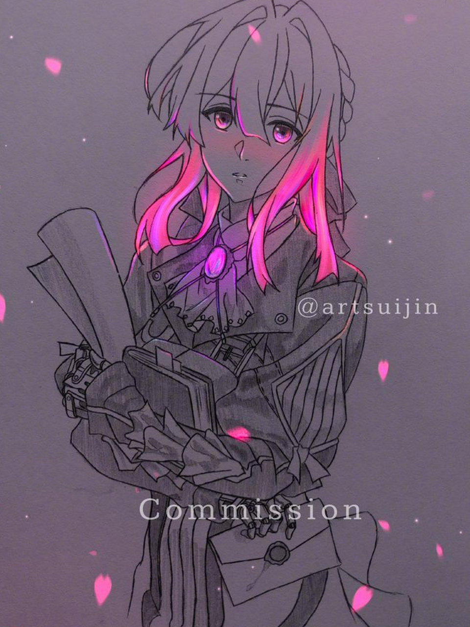 二次元# 画师artsuijin作品,哇哦