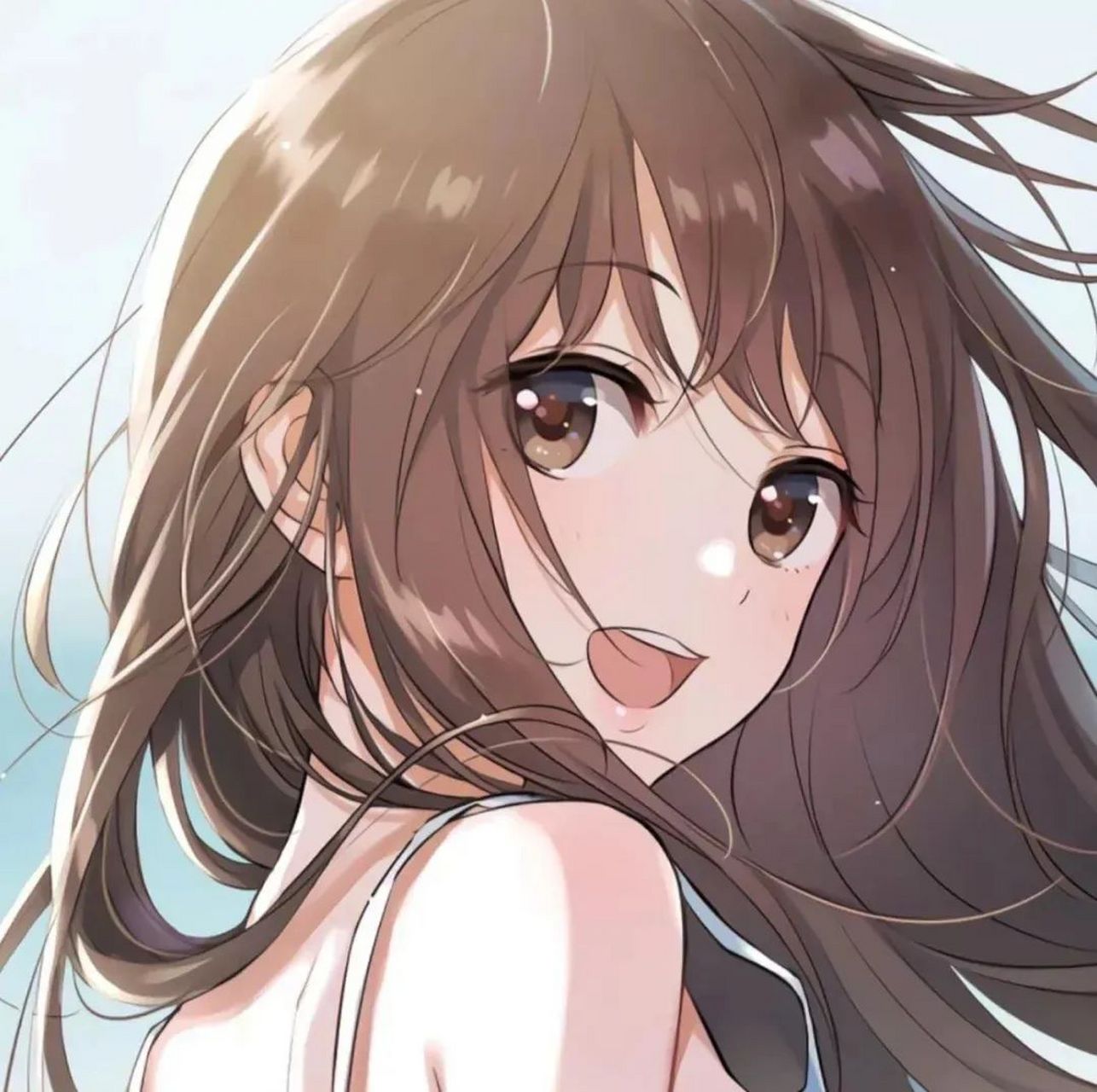 动漫甜妹头像  "无法重来的人生,请尽量快乐."#宝藏作者创作企划3