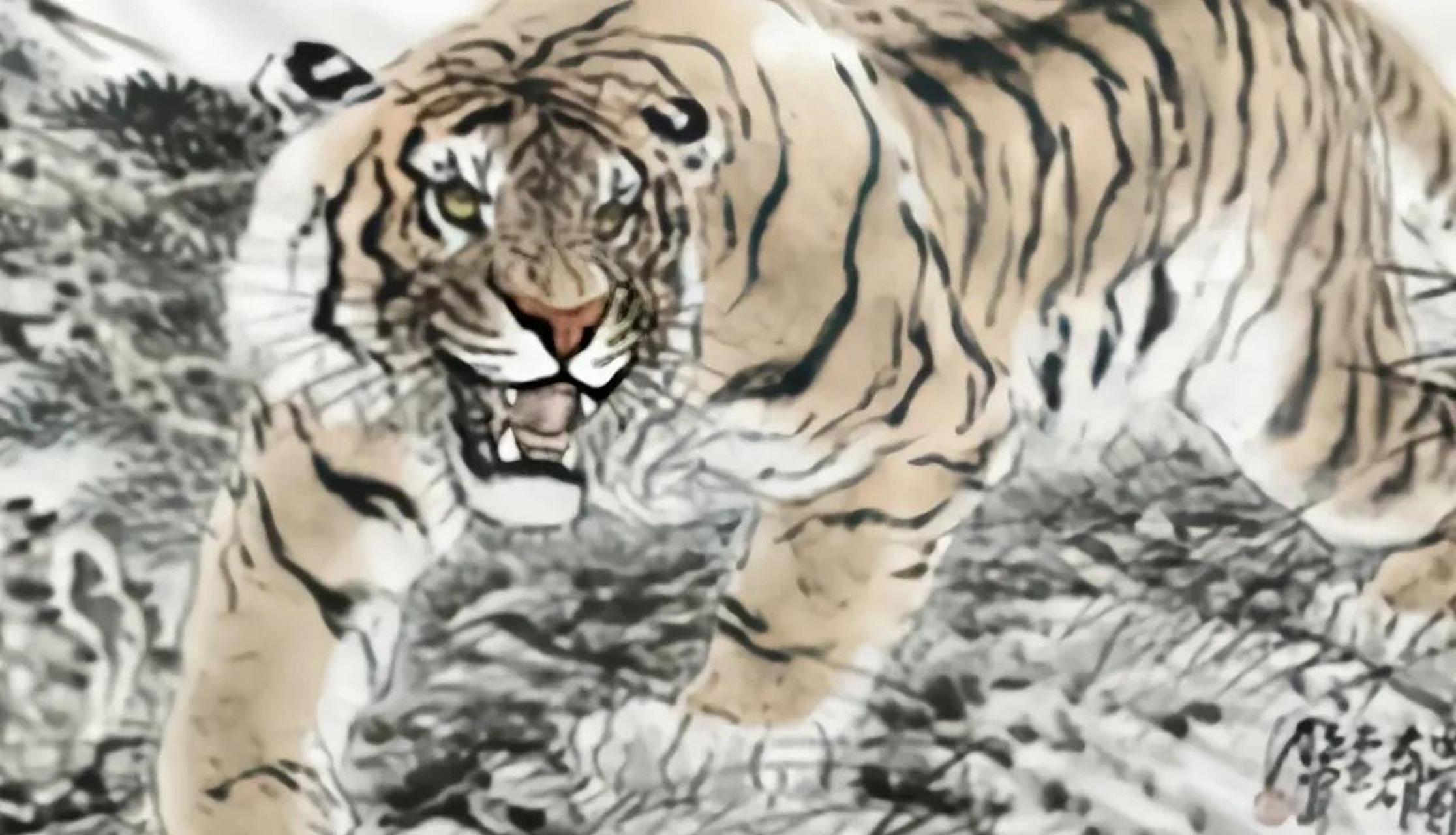 清朝画家华岩曾画了一幅《蜂虎图》,他将猛虎画成"病猫",却被称为千古