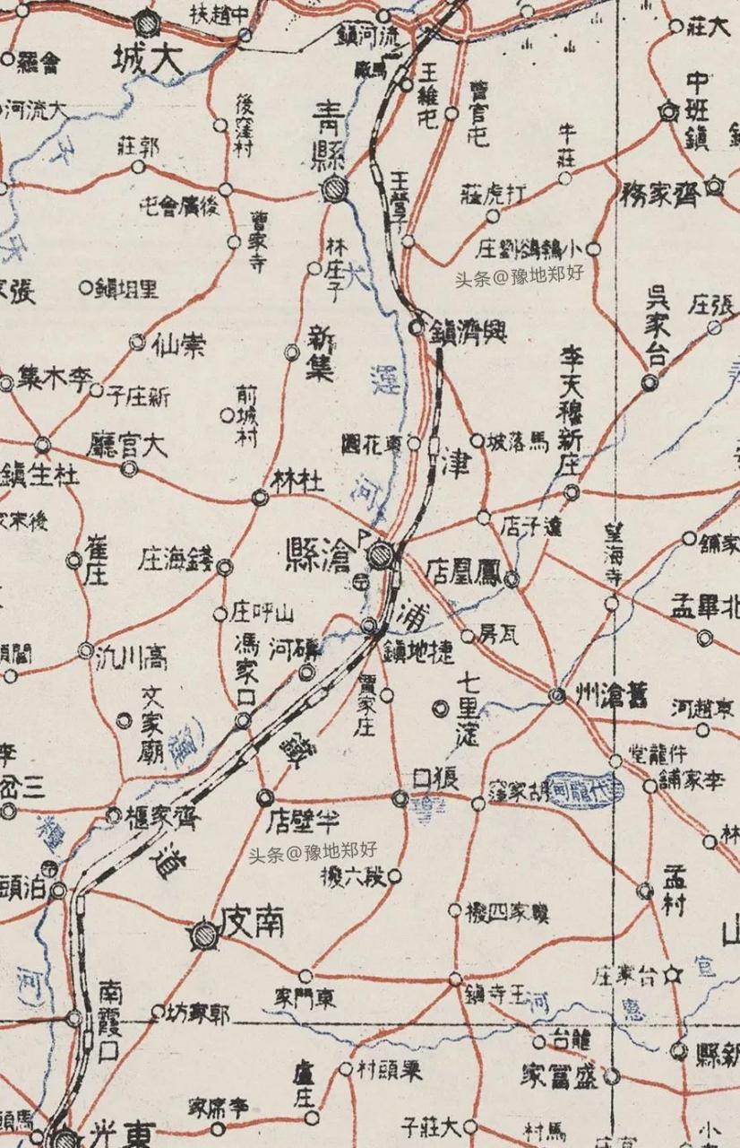 这是1923年,河北沧州,老地图是日本人画的,沧州老乡快看看,这图真的
