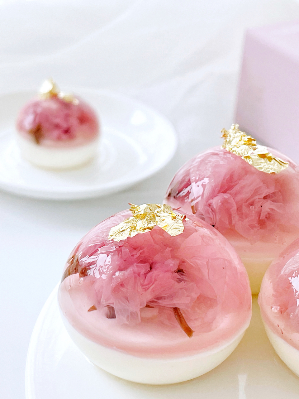 [照相机][照相机]浪漫樱花水信玄饼|好吃零难度的小甜品[照相机][照相