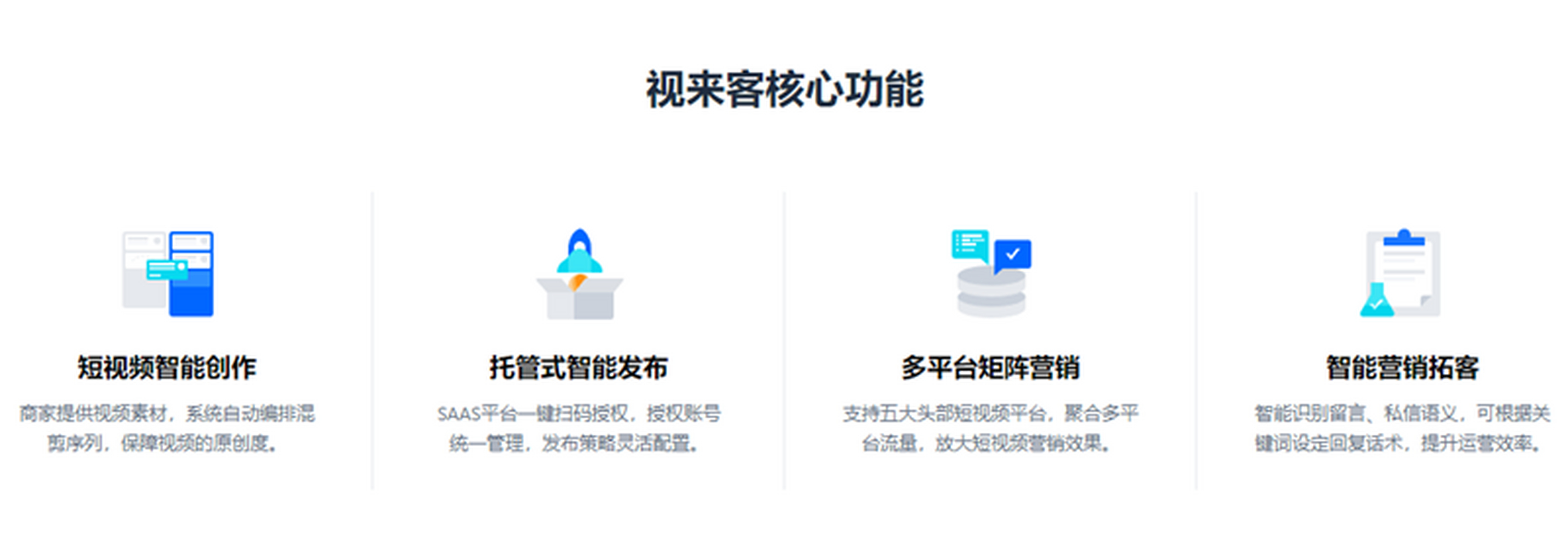 视来客短视频询盘获客系统是一款能通过关键词自动匹配,找到短视频