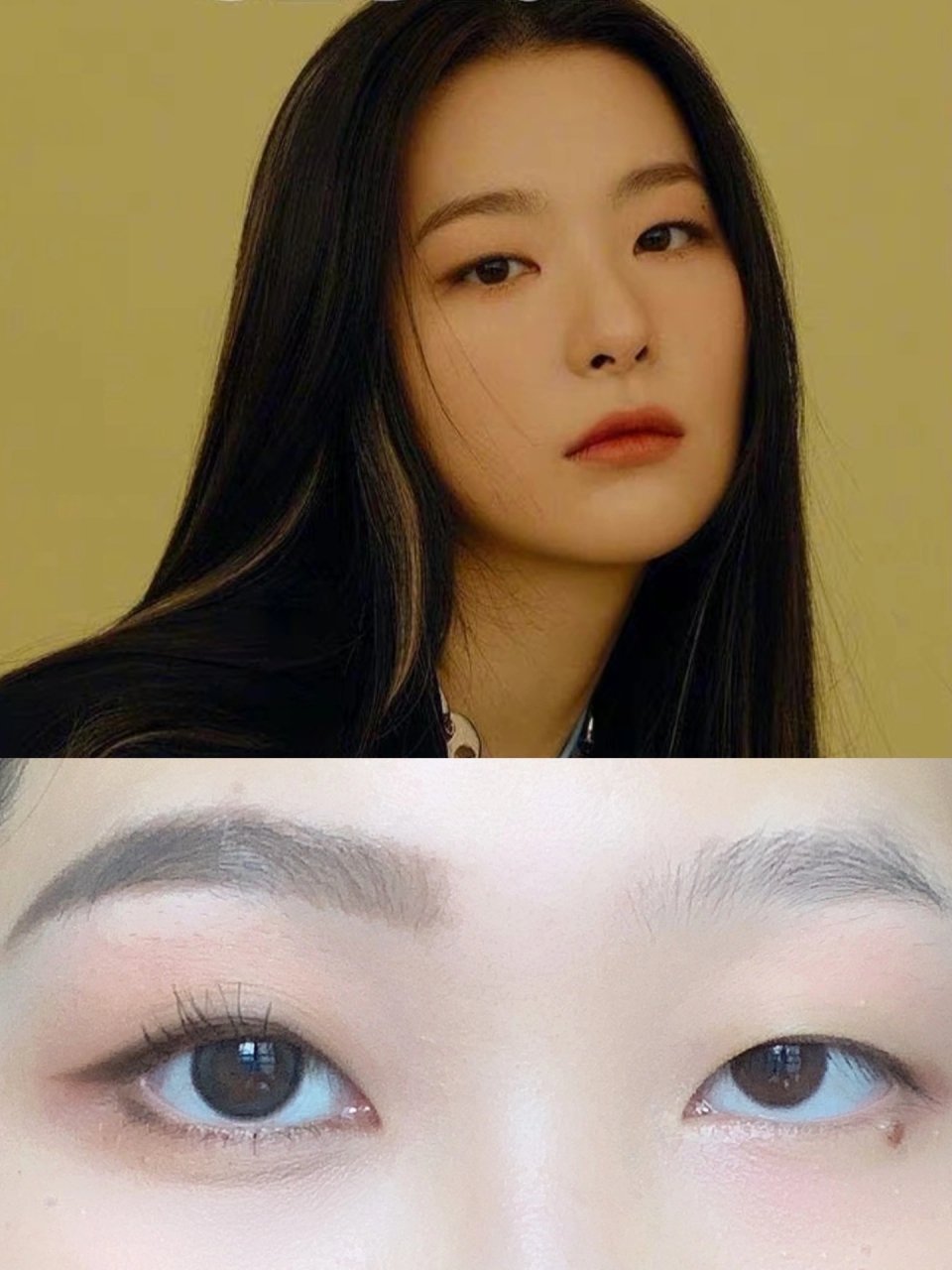 新手必学的有效消肿眼妆  姜涩琪灵感的清冷消肿眼妆,肿眼泡可 氛围感