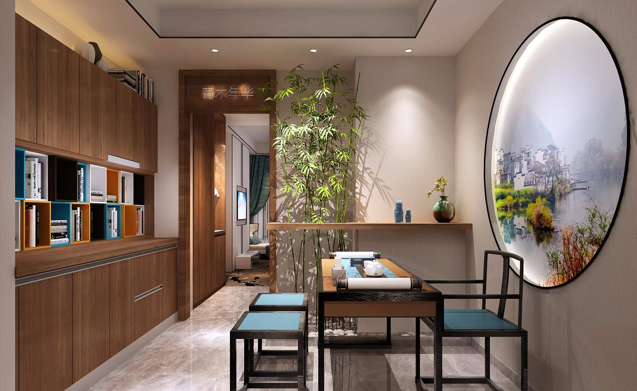 gif创作人# 4200平方米,青木酒店, 新中式 中式元素与现代材质的巧妙