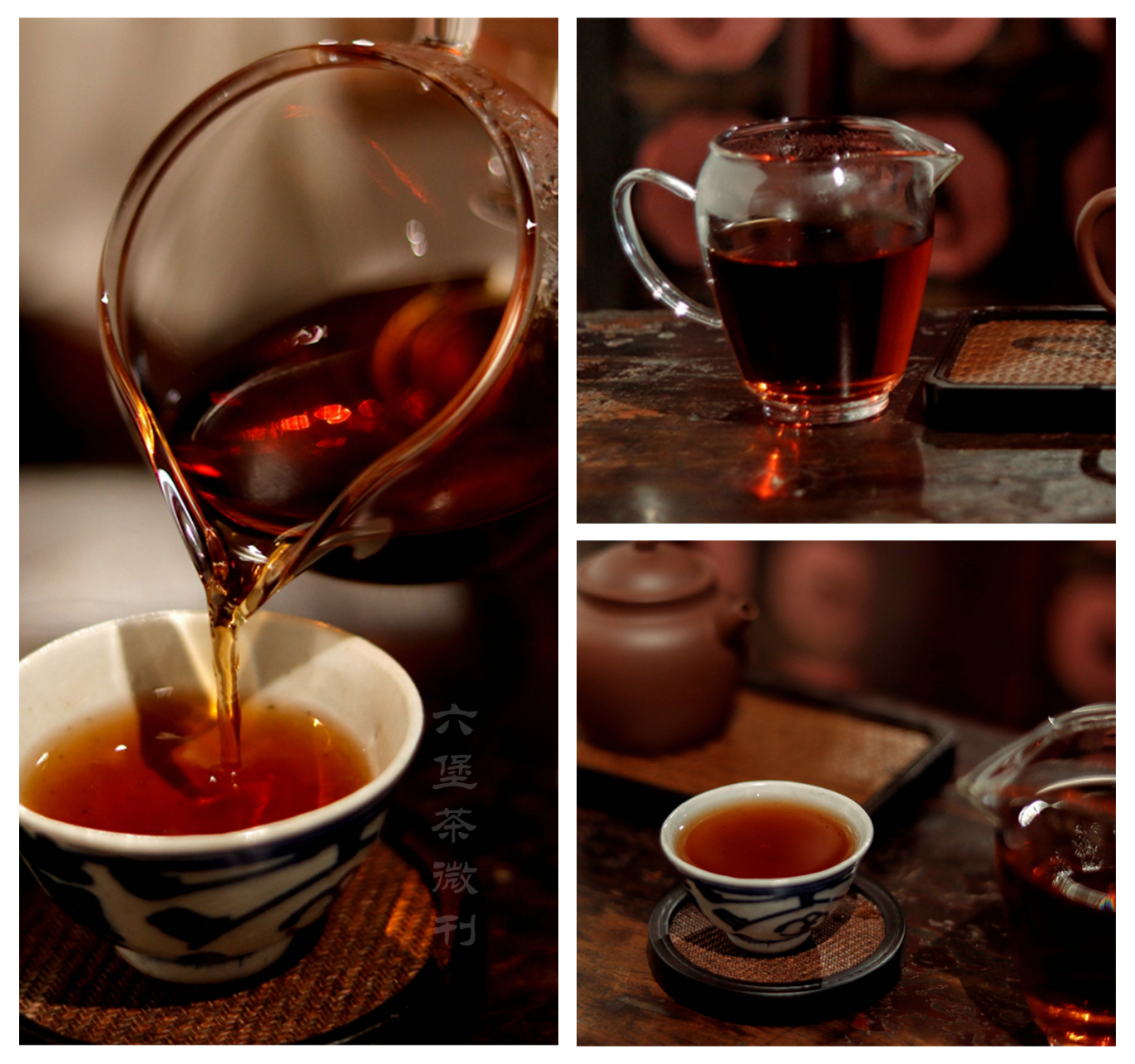 "汤感"是品饮六堡茶过程中的一个重要感觉:指茶汤对口腔造成的除了