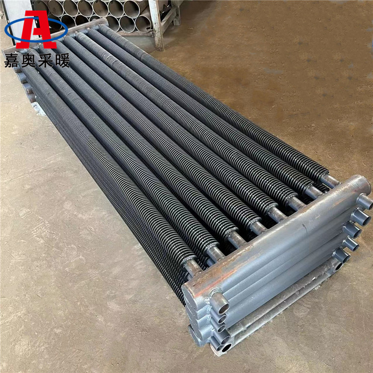 翅片管换热器 翅片散热器散热量计算,烘干用翅片管散热器,钢铝挤压