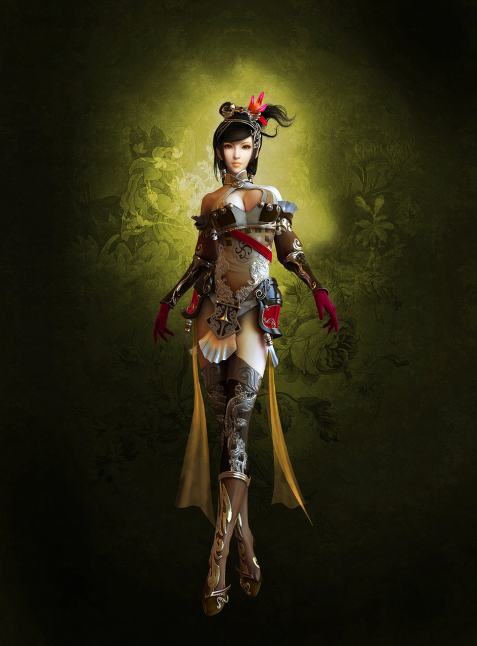 秦美人高清原画 在墨龙做的秦美人海报以及美术宣传