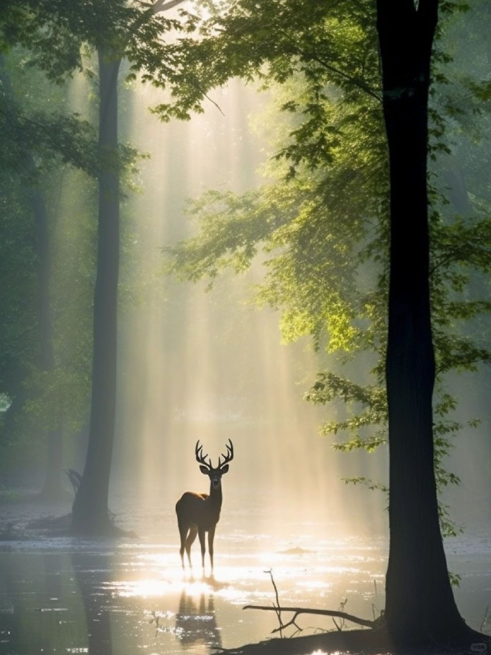 唯美的麋鹿壁纸