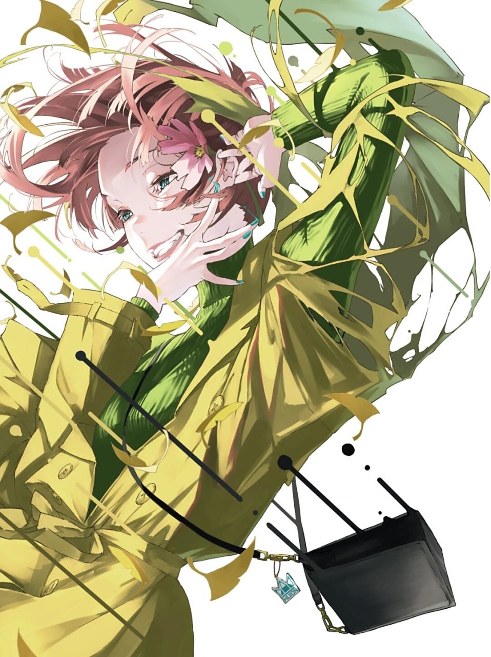 插画师分享|67nico-tine  精妙的线条与激烈的色彩碰撞  ps:该图片