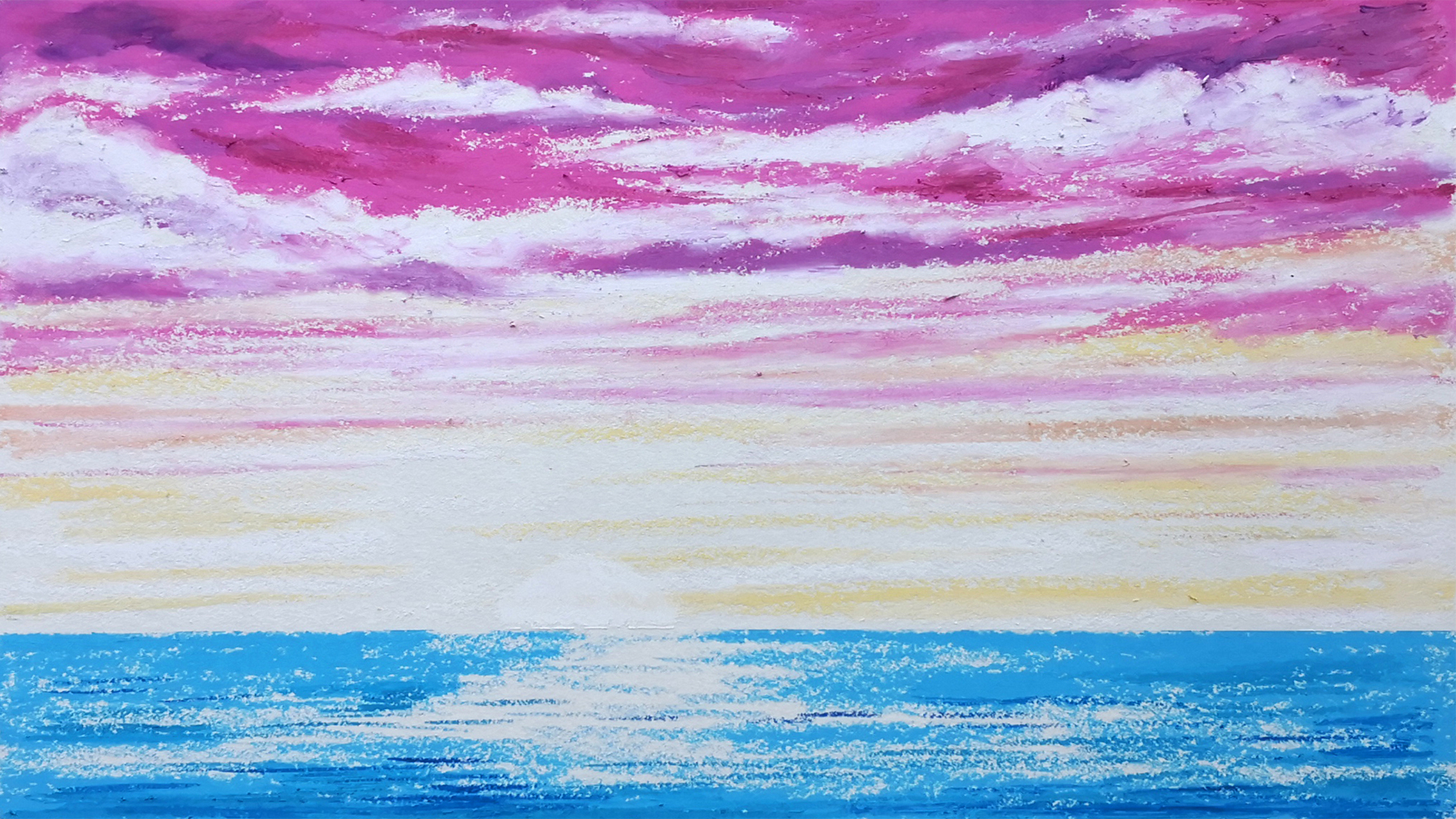 儿童主题创意画"海阔天空"