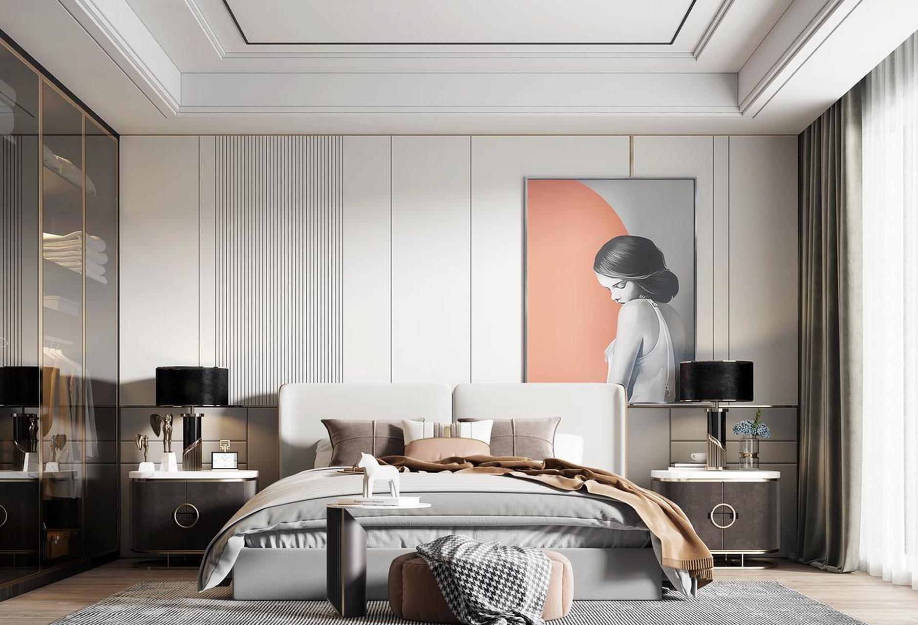 卧室装修设计效果图分享.  你喜欢这样的装修吗?喜欢点个赞吧.