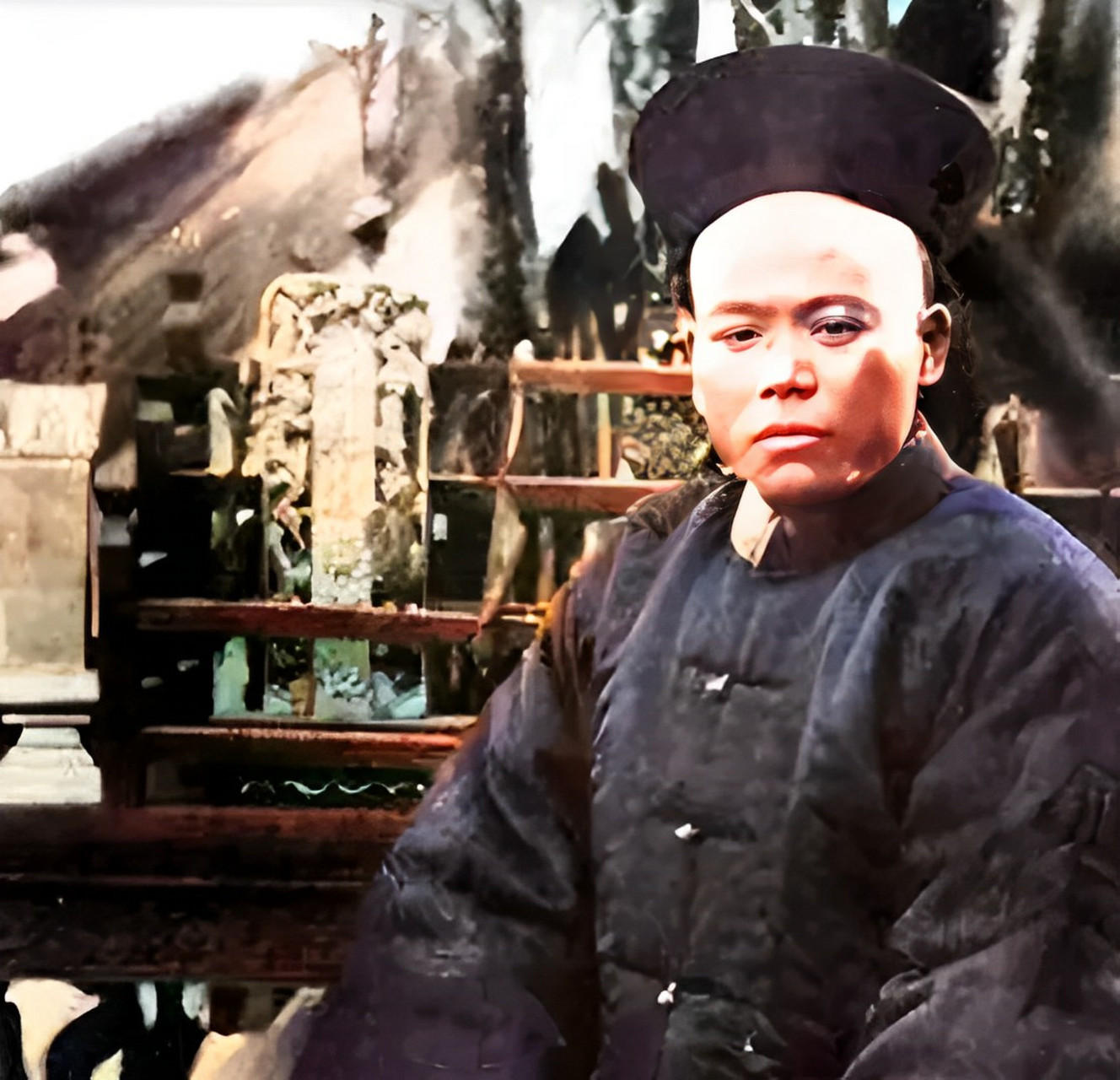 这是淮军一代英雄程学启的彩色照片.