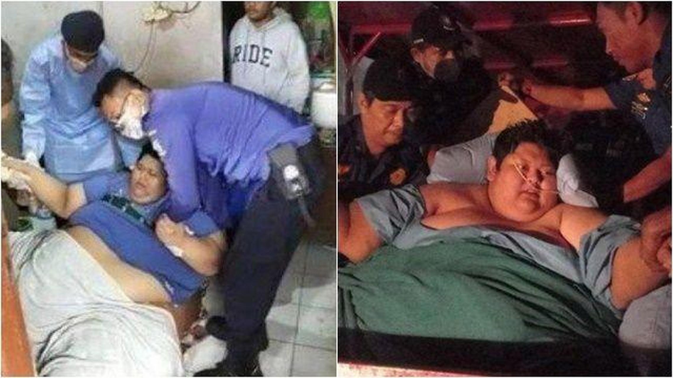 印度尼西亚唐格朗市(tangerang)27岁男子法吉里(muhammad fajri)体重