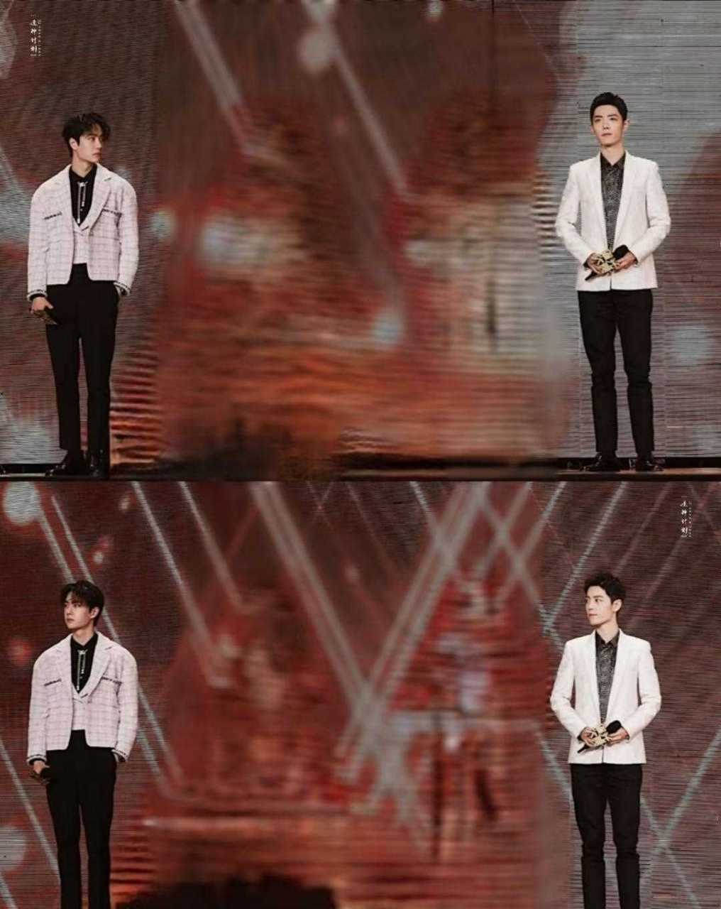 cp粉磕到没,腾讯vip之星颁奖时,肖战和王一博在不同时刻看向对方,世界