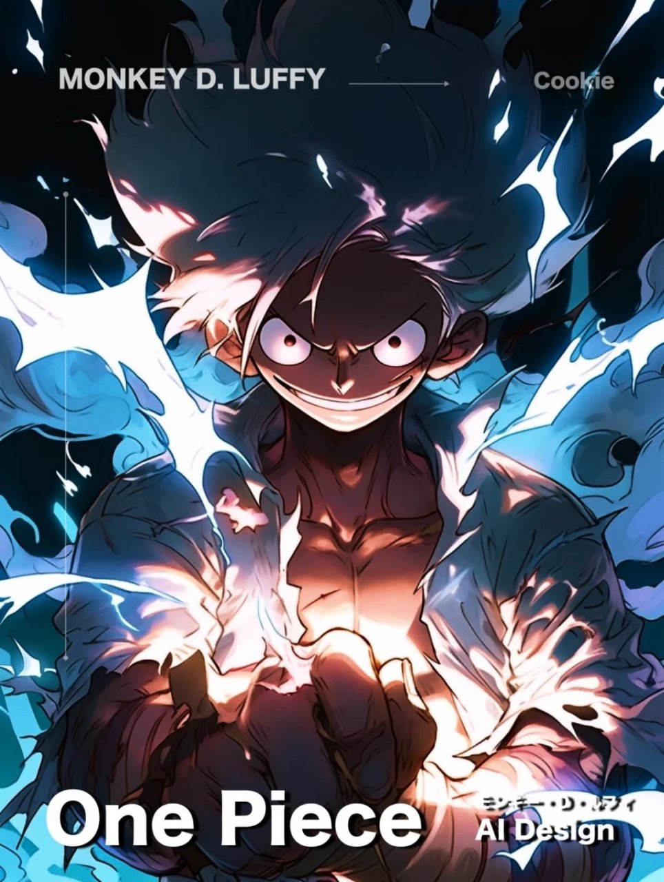 海贼王# ai绘制的五档路飞,这也太帅了吧!