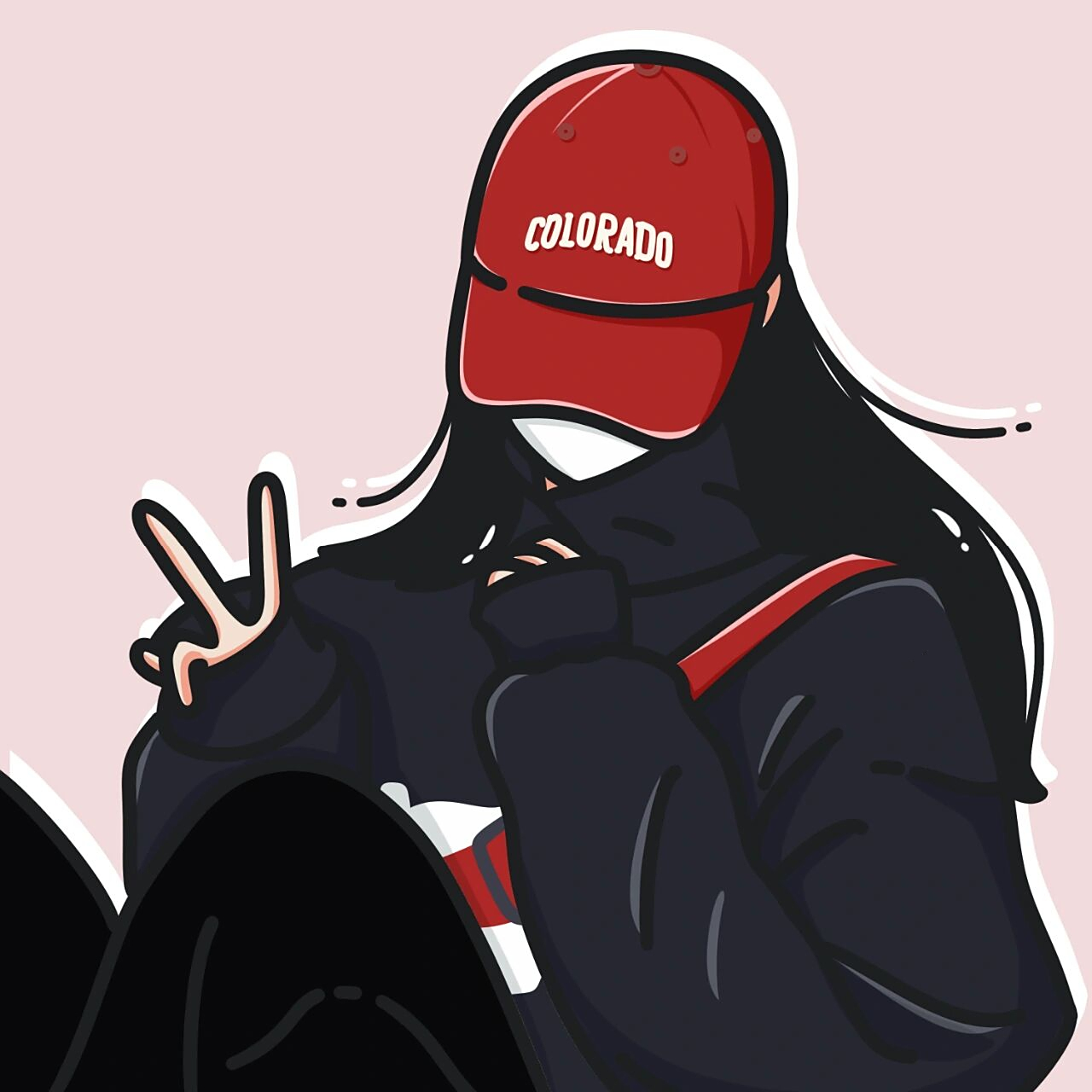 戴帽子的不露脸头像 | 氛围感女生头像