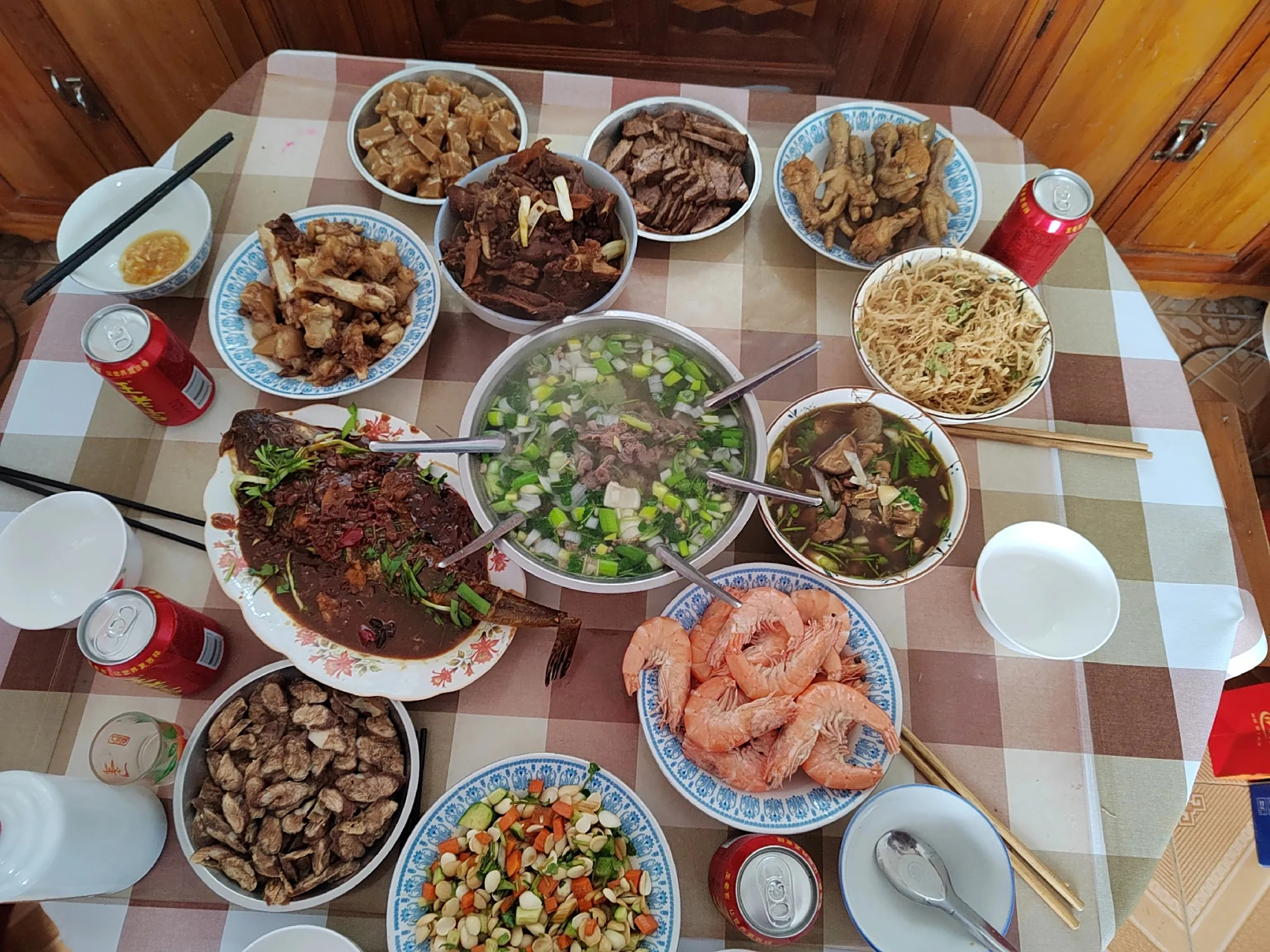 图一东北人请吃饭 图二四川人请吃饭 图三河南人请吃饭[大笑]