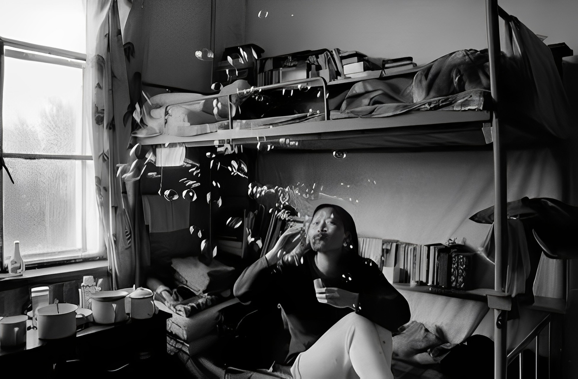 这是中国90年代的真实大学女生宿舍照片.