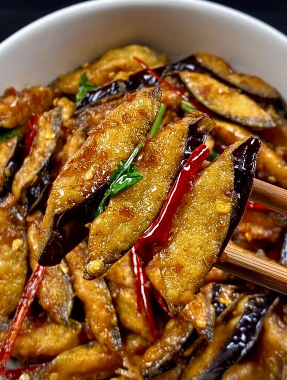 风味茄子真的好香啊～谁懂啊 麻辣的风味脆皮茄子这样做真的太香啦,巨