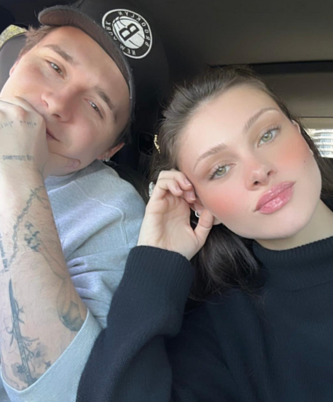 布鲁克林贝克汉姆和老婆妮可拉·佩尔茨的无忧无虑生活!