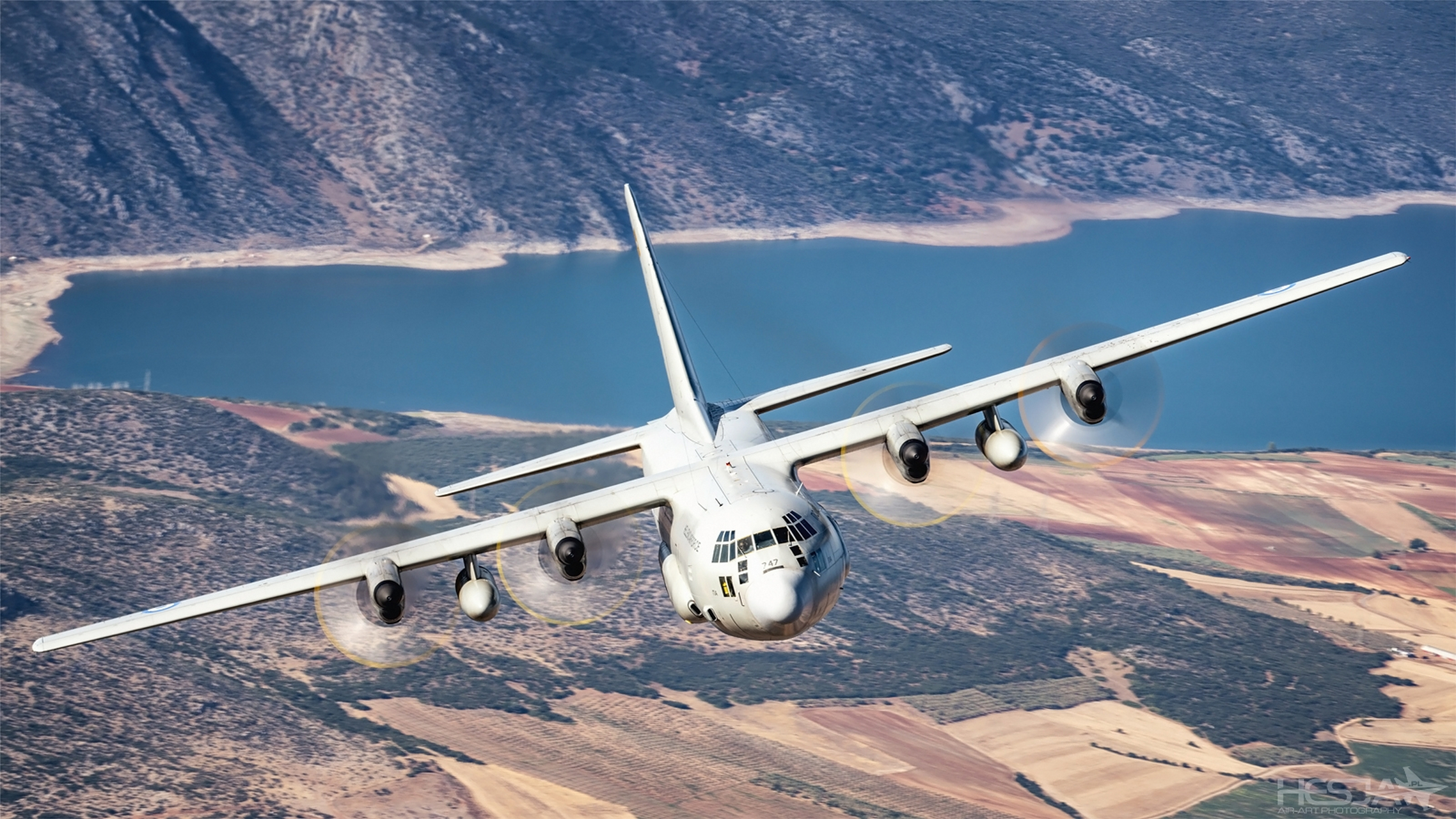 希腊空军 c-130运输机.