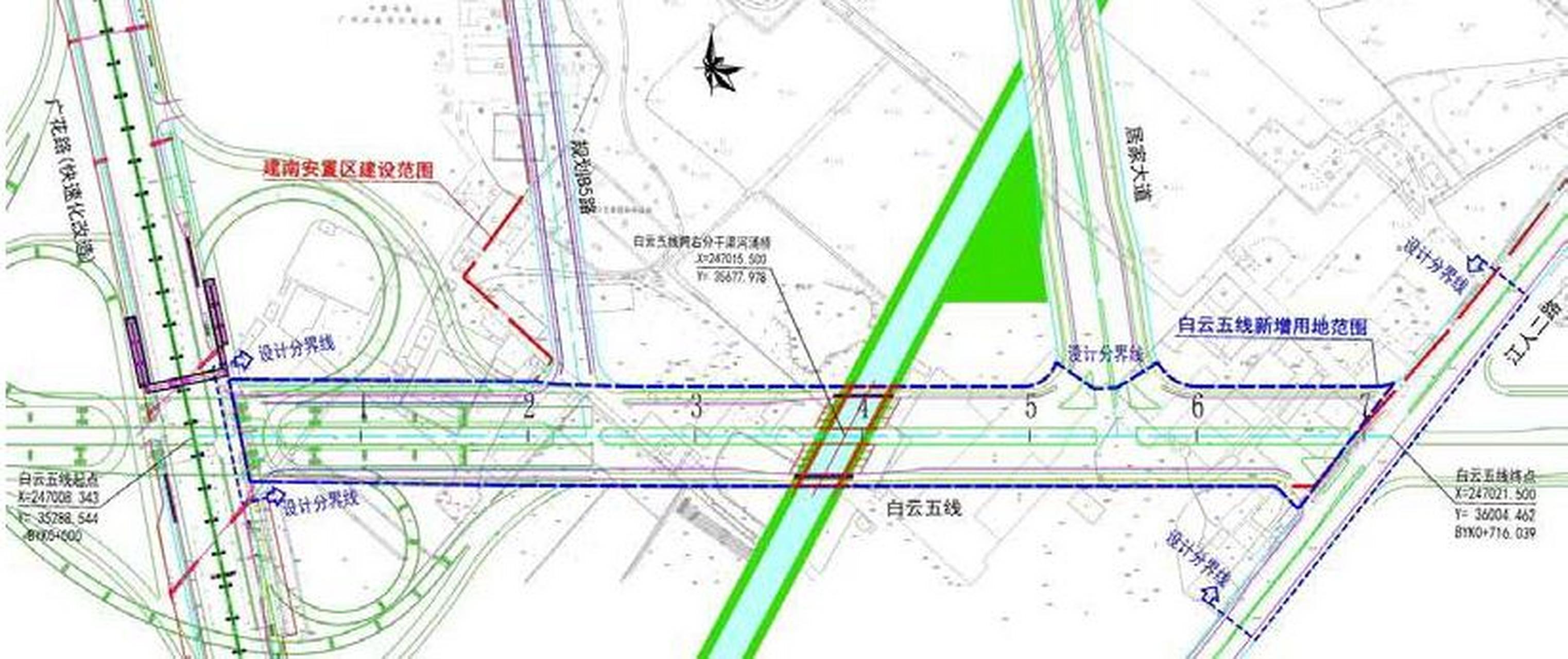 白云区白云五线线路图图片