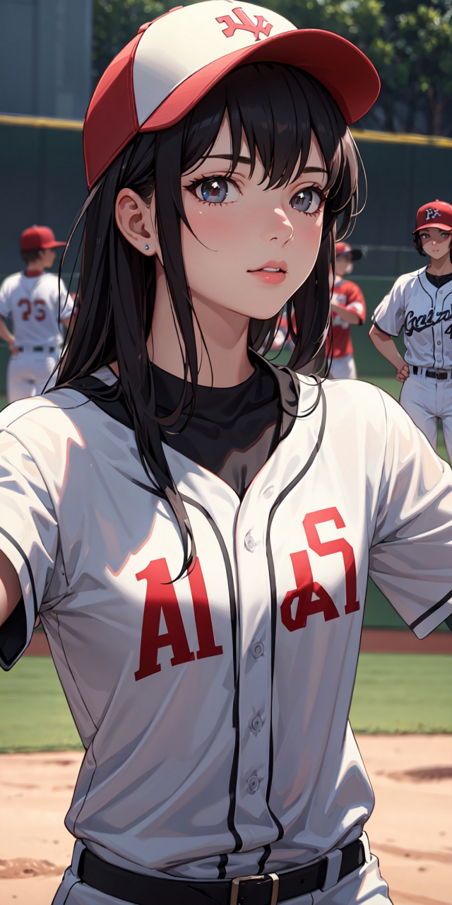 ai绘画,棒球少女,高清壁纸