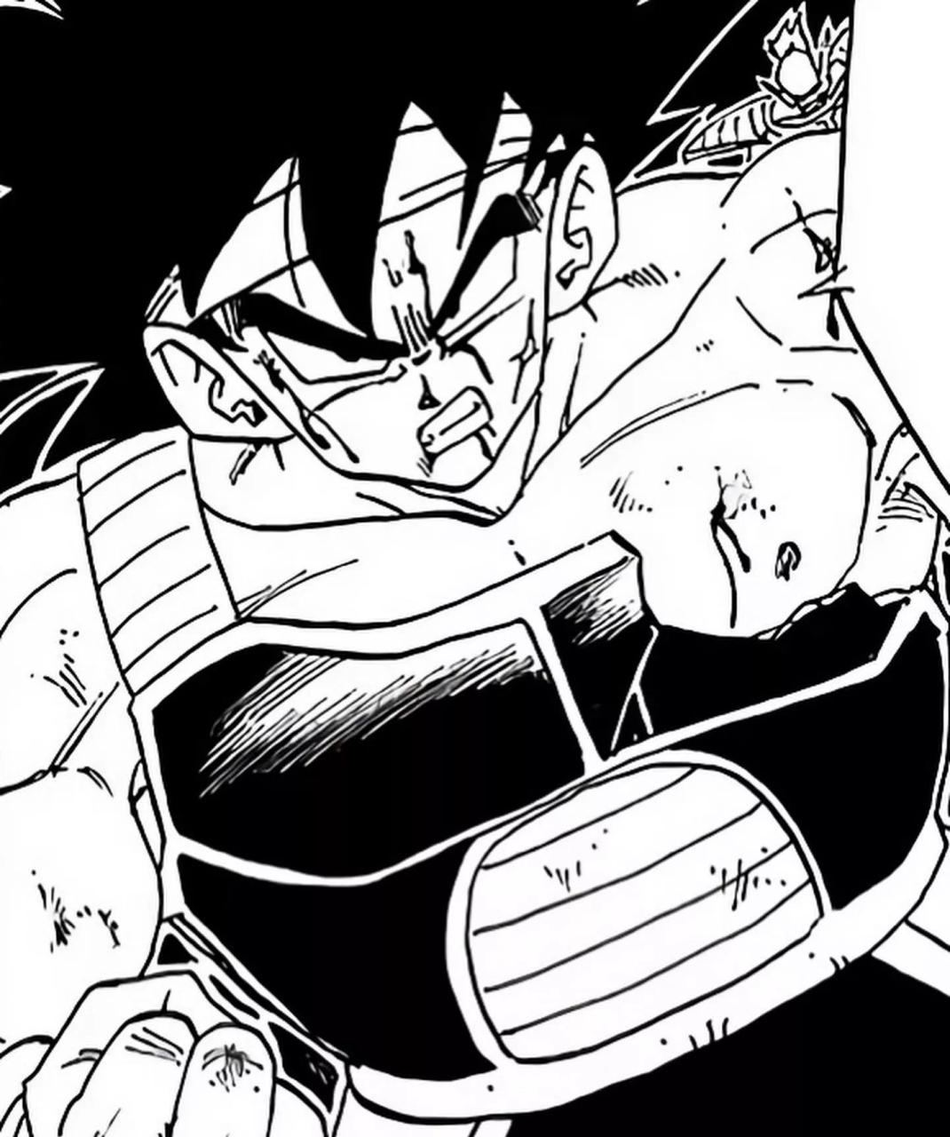 gif创作人#  丰太郎之前画的龙珠英雄游戏里的巴达克还行啊,线条