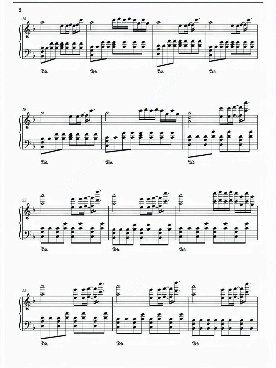 钢琴谱分享	"《my sunset》  "