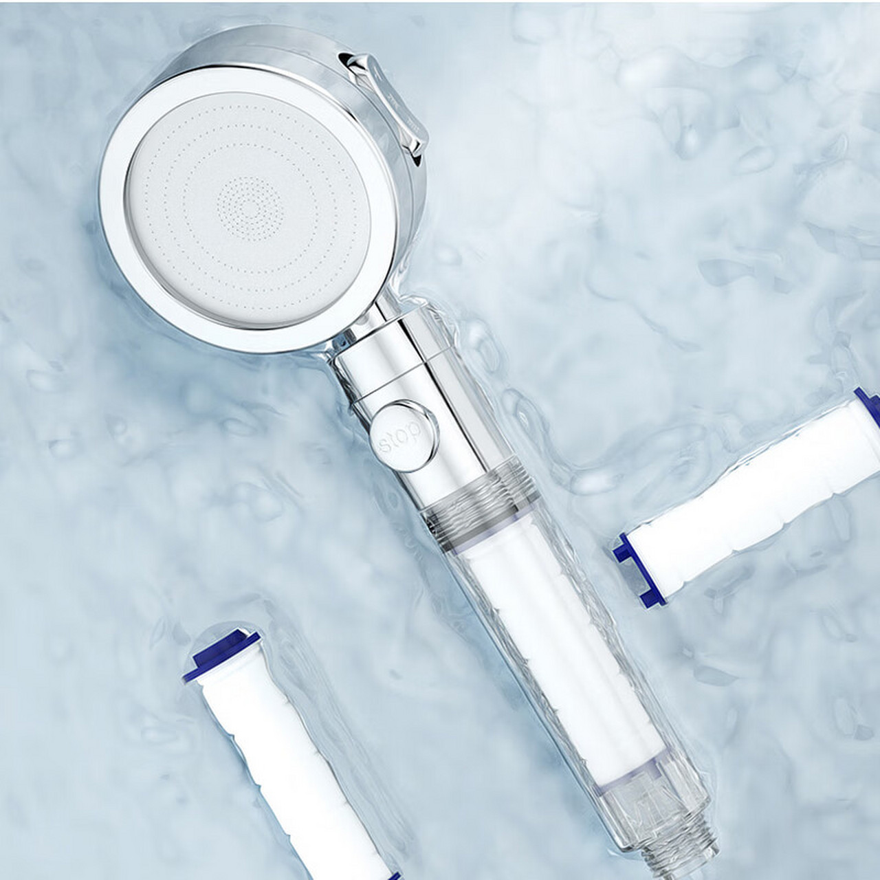 德众(dezhong)176 增压花洒喷头 淋浴莲蓬头 过滤花洒 (质量怎么样,好