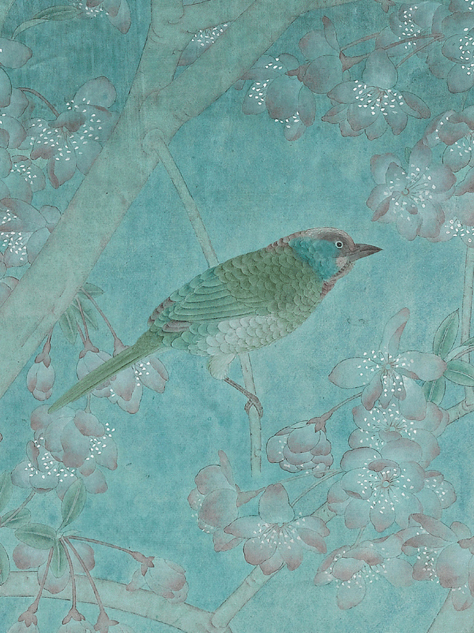 在工笔花鸟领域,江宏伟是一个有广泛影响的画家,他以洗染为主的画法