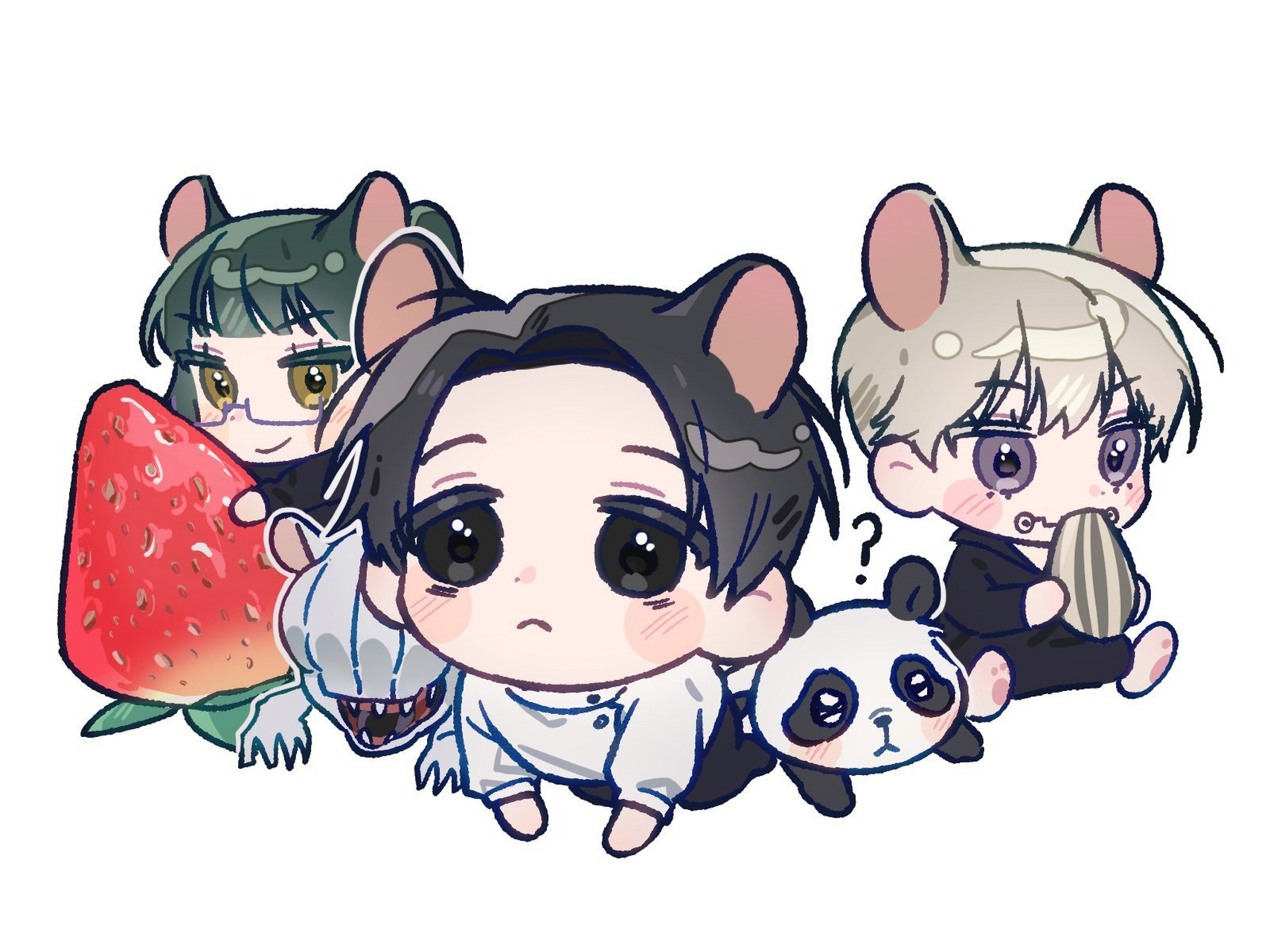 q版可爱画风的《咒术回战》,乙骨忧太真实太可爱了!