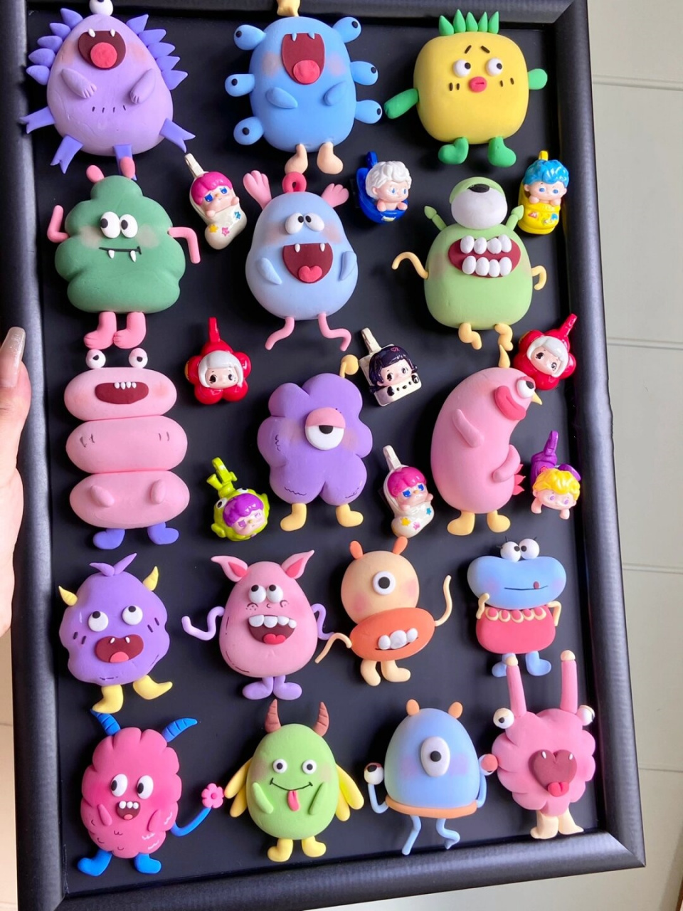 diy粘土小怪兽冰箱贴呆萌可爱来袭!