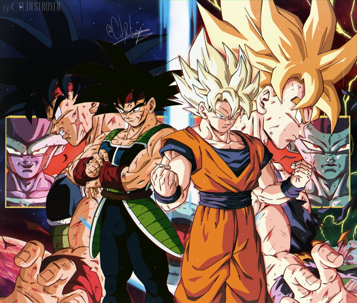 悟空和巴达克 #龙珠# #动漫