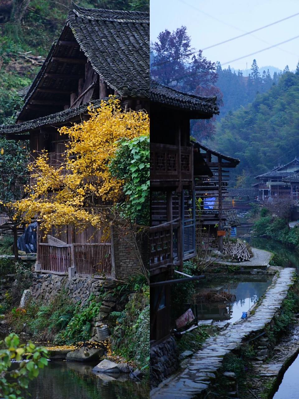 大利侗寨古建筑群,位于贵州黔东南州榕江县载麻镇,这个地方与自然融