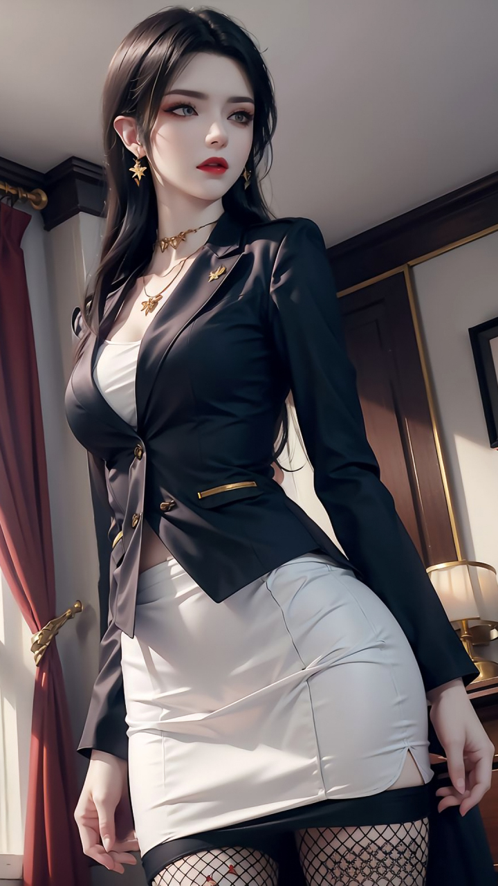 国漫女神|《斗破苍穹》美杜莎女王/彩鳞ai高清手机壁纸:对于这种女人