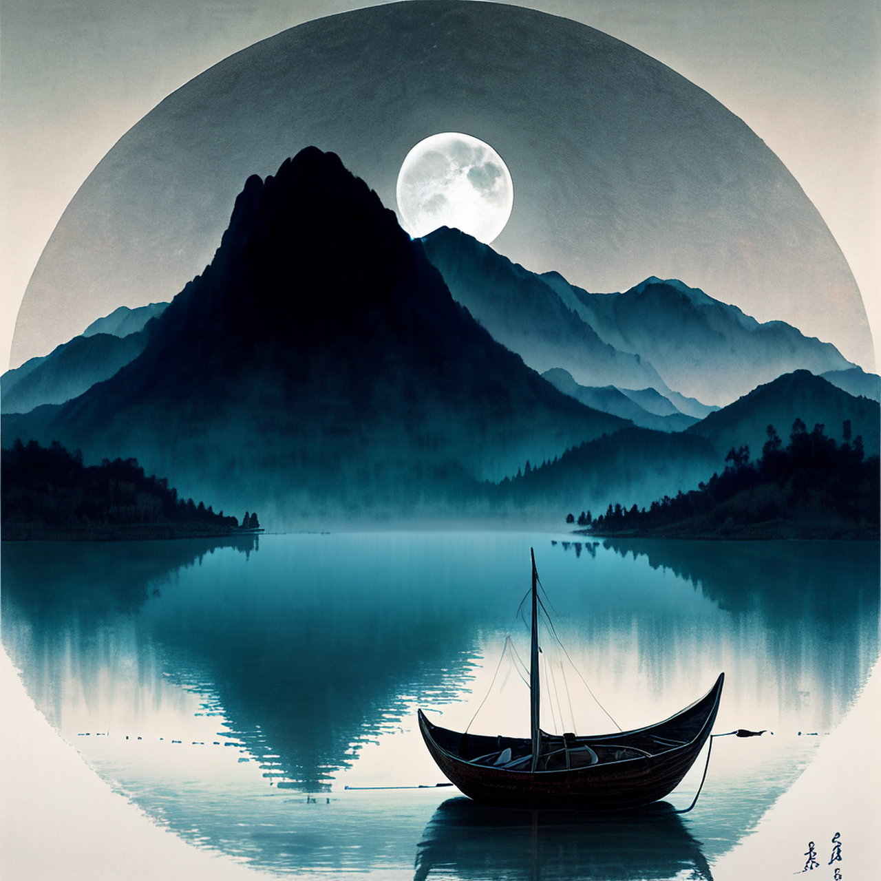 柔和月光,第一人称视角,古风绘画,中国风,描绘古诗词,古典美.