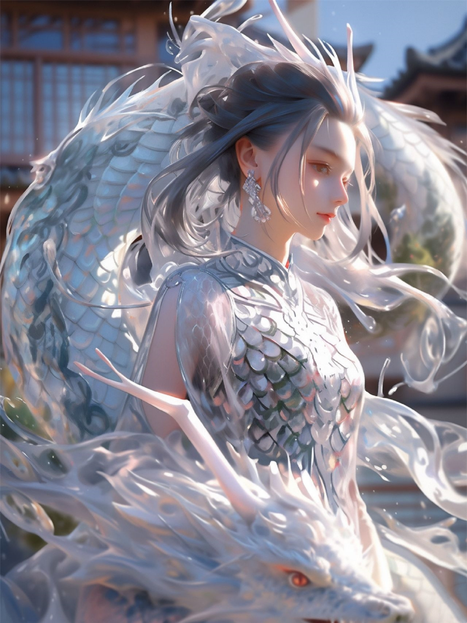 白龙少女  神秘存在千年的白龙 它将伴随女侠闯荡人间