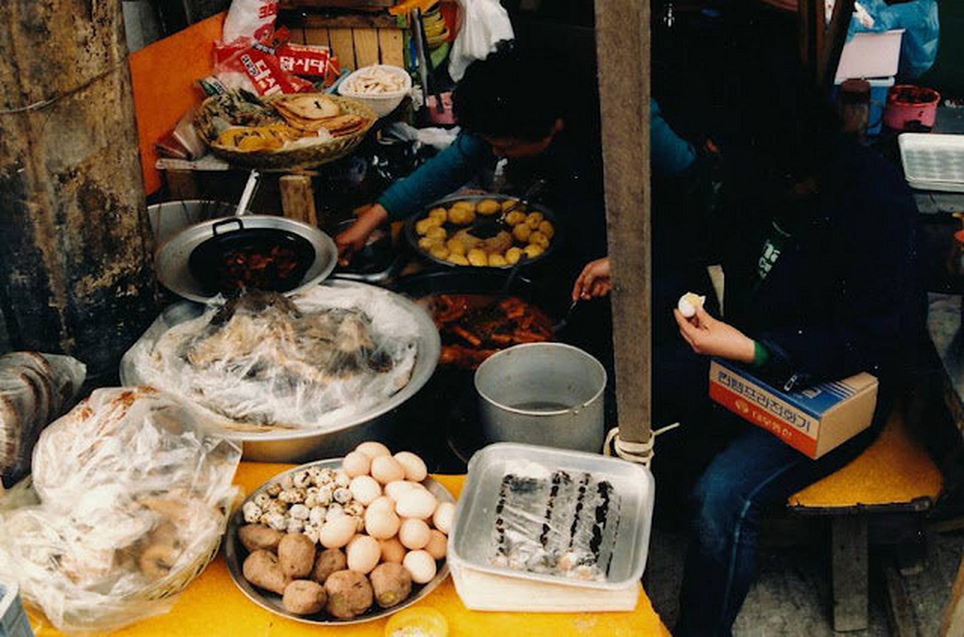 八十年代韩国的街头早餐铺子
