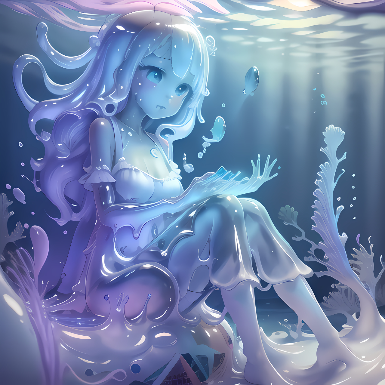 史莱姆娘是日本漫画《关于我转生变成史莱姆这档事》中的主人公之一