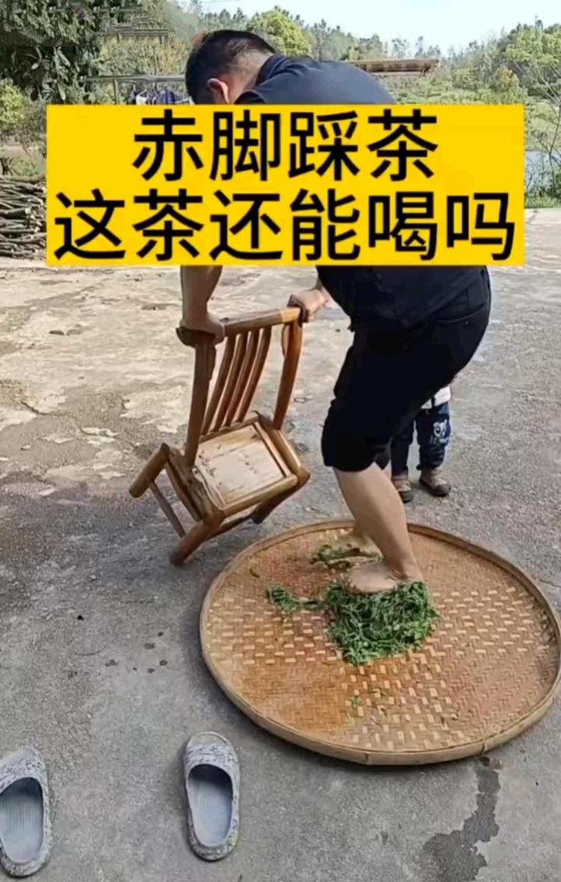 这茶不能用手泡吗?再干净的地方,用脚去踩也是不能接受的.[你懂的]