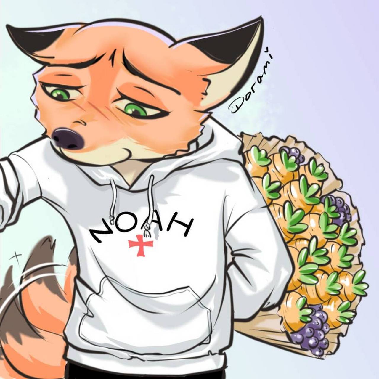 《疯狂动物城》"狡猾的狐狸"和"正义的兔子"情侣头像推荐～"尼克狐