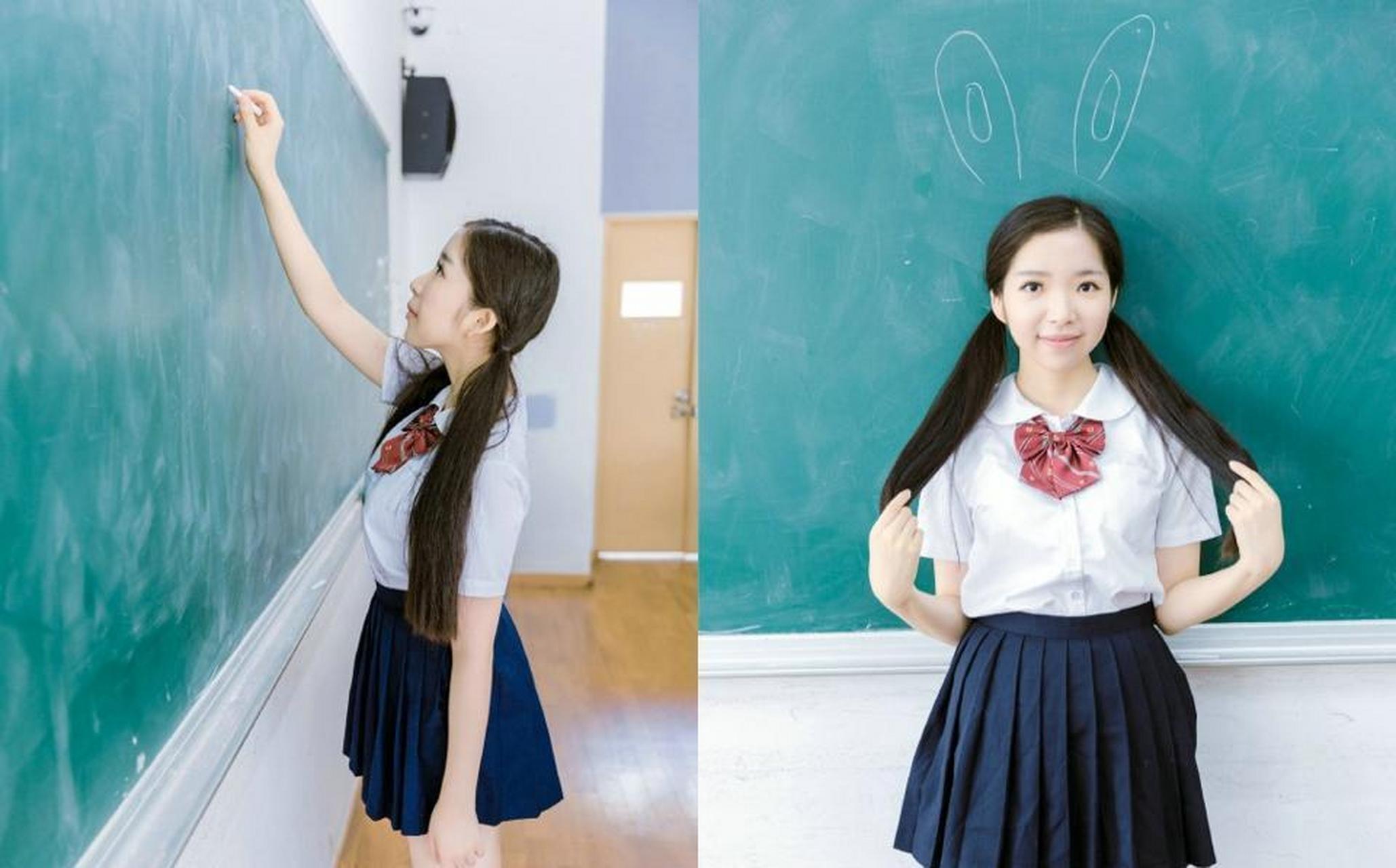 教室里的双马尾少女,甜美可爱~ #中国版chatgpt来了# #娱乐